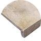 Ivory Rustic Travertine Drop Face Pool Coping