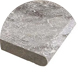Silver Oyster Travertine Bullnose Pool Coping Tiles