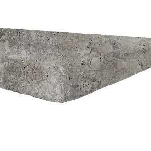 Silver Oyster Travertine Pool Coping Tumbled tiles silver pavers silver coping tiles silver pool pavers