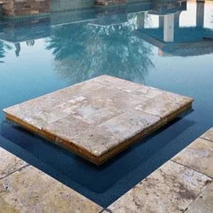 Antique travertine bullnose pool coping tiles biege pool coping tiles round edge pool coping pavers