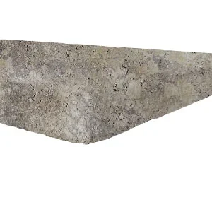 Silver travertine pool coping tumbled tiles silver tiles silver coping silver pavers