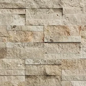 Travertine stackstone wall cladding