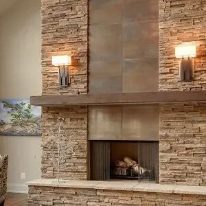 Travertine stackstone wall cladding tiles natural stone wall tiles beige stone fireplace stone tiles feature water place wall tiles